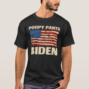 Camiseta Tee de vómito de popía de Biden, Biden de poopy,