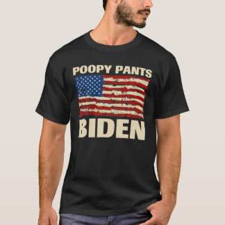 Camiseta Tee de vómito de popía de Biden, Biden de poopy, G