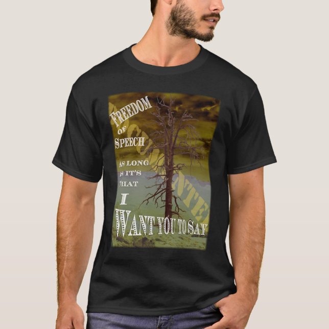 Camiseta Tee del árbol de la libertad - Libertad de expresi (Anverso)