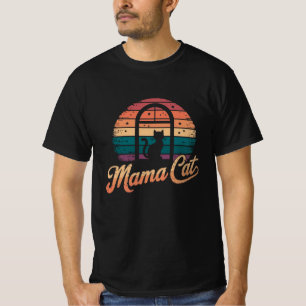 Camiseta Tee del Día de la Madre de un Gato Retro