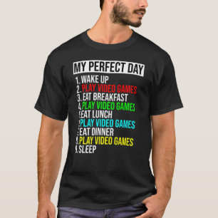 Camiseta Tee del día perfecto para los jugadores - Reproduc