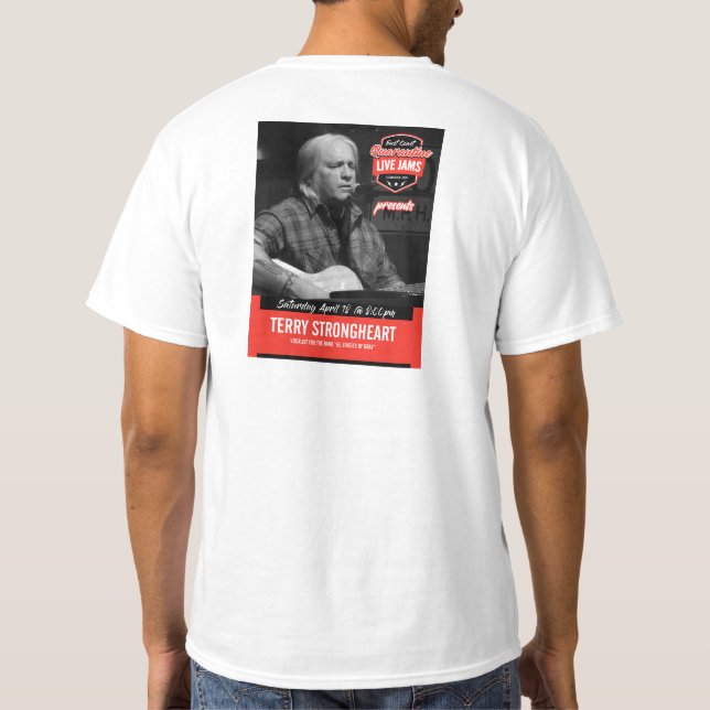 Camiseta Tee del fundador - Terry Strongheart (Reverso)