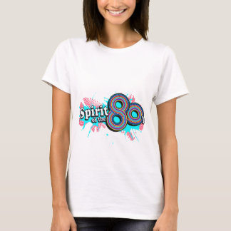 Camiseta Tee del logo multician de las damas de los años 80
