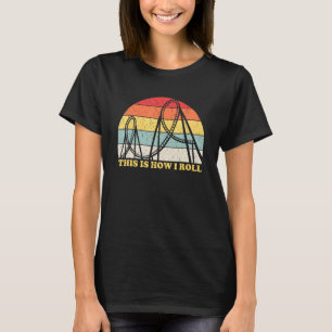 Camiseta Tee del parque de diversiones Vintage Retro Roller