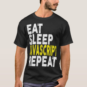 Camiseta Tee del programador de    RepeatCoder de Javascrip
