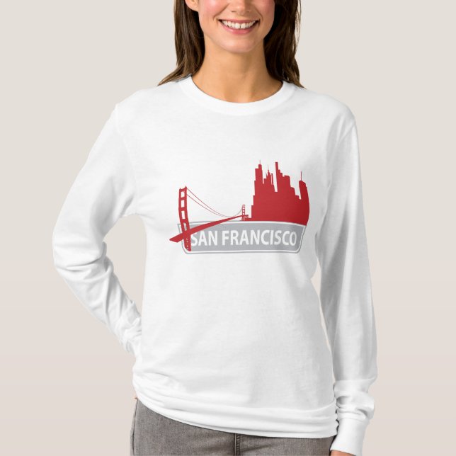 Camiseta Tee del puente Golden Gate de San Francisco (Anverso)