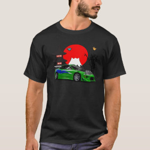 Camiseta Tee deportivo japonés Perfecto para coches de deri