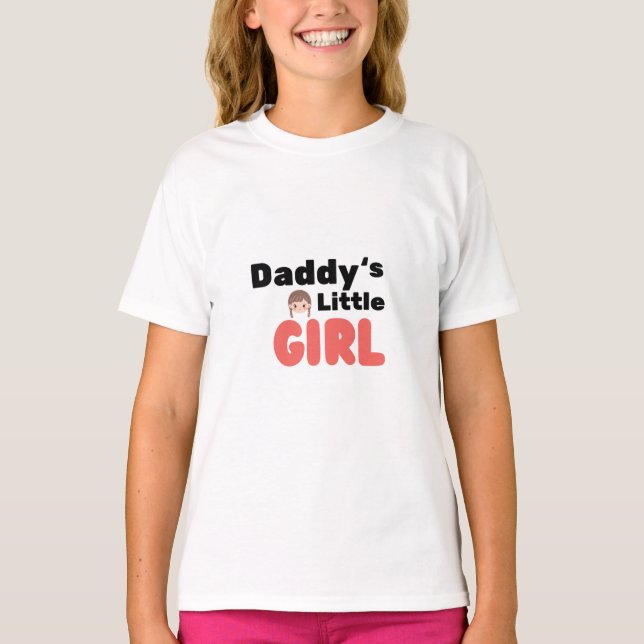 Camiseta Tee dulce de niñita de papá (Anverso)