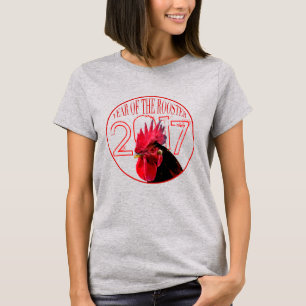 Camiseta Tee femenino chino de Año Nuevo 2017, galardonado 