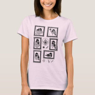 Camiseta Tee femenino de amante de los pájaros Cottagecore