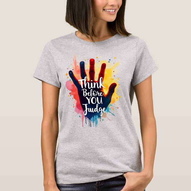 Camiseta Tee femenino de autismo (Anverso)