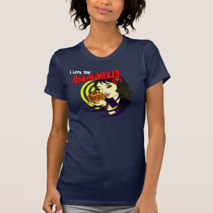Camiseta Tee femenino de besos de cabeza de Pumpkinhead