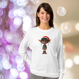 Camiseta Tee femenino de Elf Navidades adolescentes Zen
