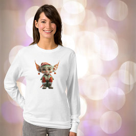 Camiseta Tee femenino de elf Navidades Goblin