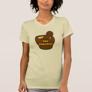 Camiseta Tee femenino de la dieta del fufu