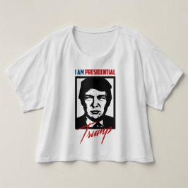 Camiseta Tee femenino de la presidencia de Donald Trump 201