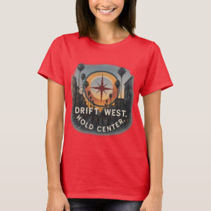 Camiseta Tee femenino de Los Ángeles   Estilo de fuerza sua