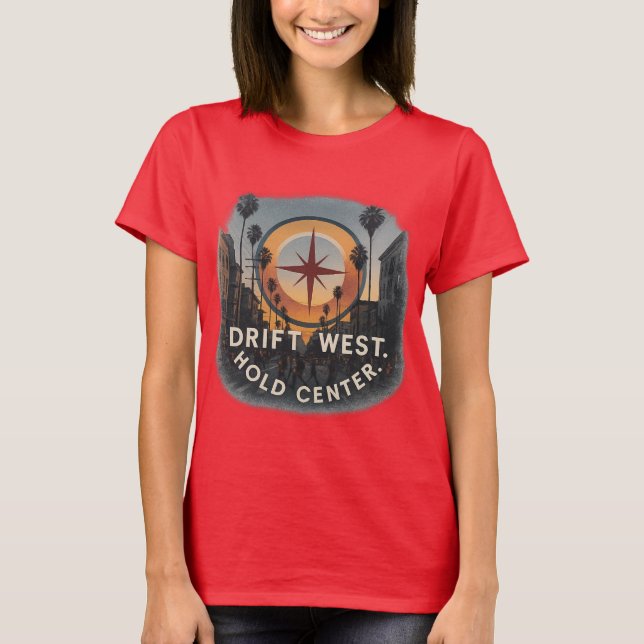 Camiseta Tee femenino de Los Ángeles | Estilo de fuerza sua (Anverso)