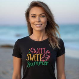 Camiseta Tee femenino de verano "Sweet Sweet Summer"