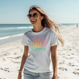 Camiseta Tee femenino de verano "Sweet Sweet Summer"