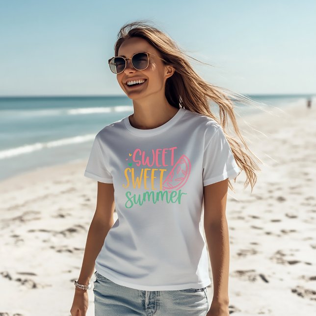 Camiseta Tee femenino de verano "Sweet Sweet Summer" (Subido por el creador)
