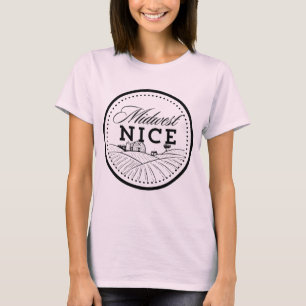 Camiseta Tee femenino del Medio Oeste de Niza