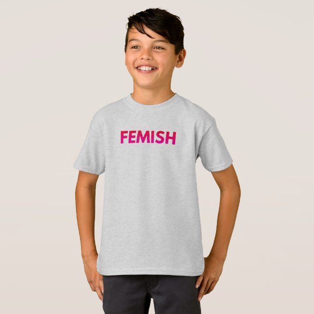 Camiseta Tee FEMISH para niños (Anverso completo)