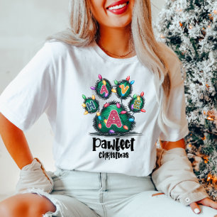 Camiseta Tee festivo de impresión de trazo festivo