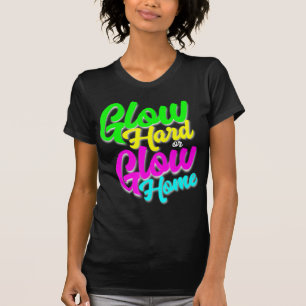 Camiseta Tee Fiesta del tema 80 de Neon Hogar brillante dur
