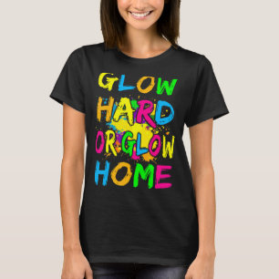 Camiseta Tee Fiesta del tema 80 del "hogar brillante"