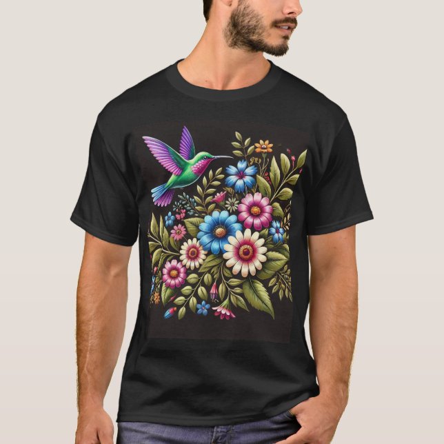 Camiseta Tee floral de belleza floreciente (Anverso)