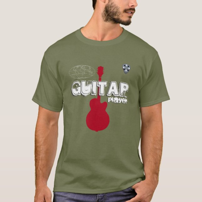 Camiseta tee fresco para el guitarrista (Anverso)