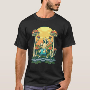 Camiseta Tee Funny Rabbit Hipster Bunny Travel Mushrooms Su