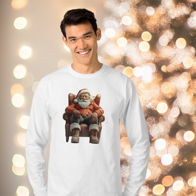 Camiseta Tee g de Santa Hombres Cansado (Subido por el creador)
