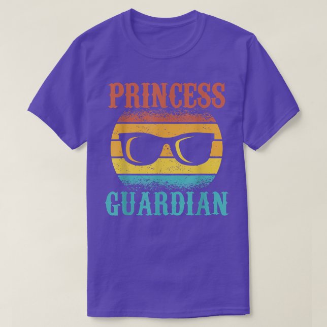 Camiseta Tee Gracioso Para Los Padres, Guardián De La Princ (Diseño del anverso)