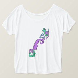 Camiseta Tee gráfico asimétrico Pastel