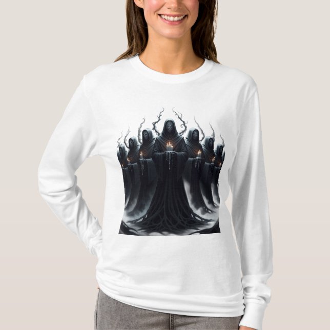 Camiseta Tee gráfico cobertor de brujería oscura (Anverso)