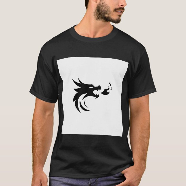Camiseta "Tee gráfico de águila de peligro negro para hombr (Anverso)