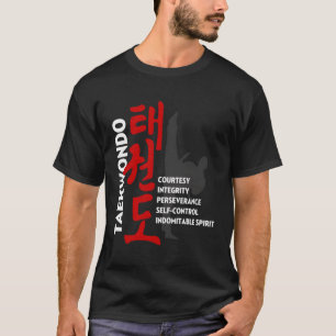 Camiseta Tee gráfico de artes marciales de los tiros de Tae