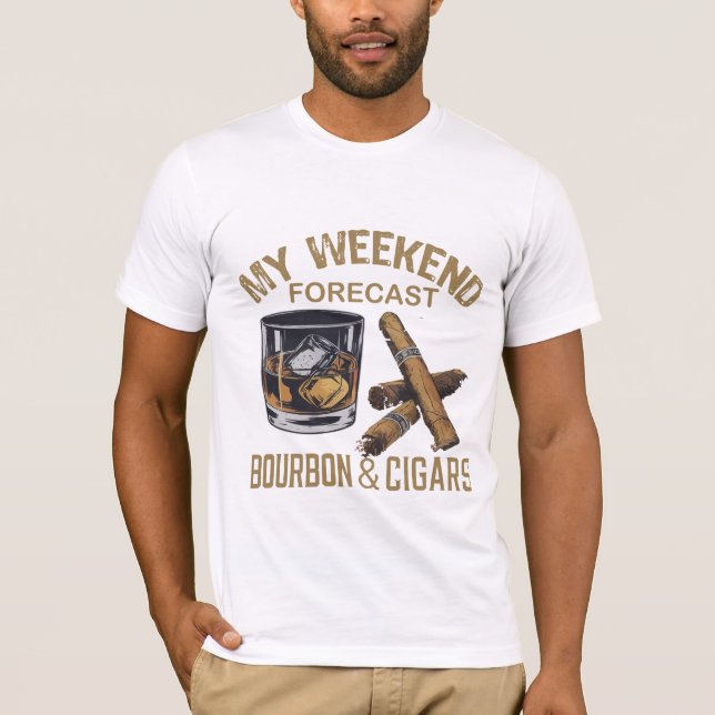 Camiseta "Tee gráfico de Borbón de fin de semana y predicci (Anverso)