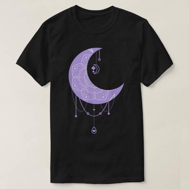 Camiseta Tee gráfico de bruja celeste de la luna de hadas (Diseño del anverso)