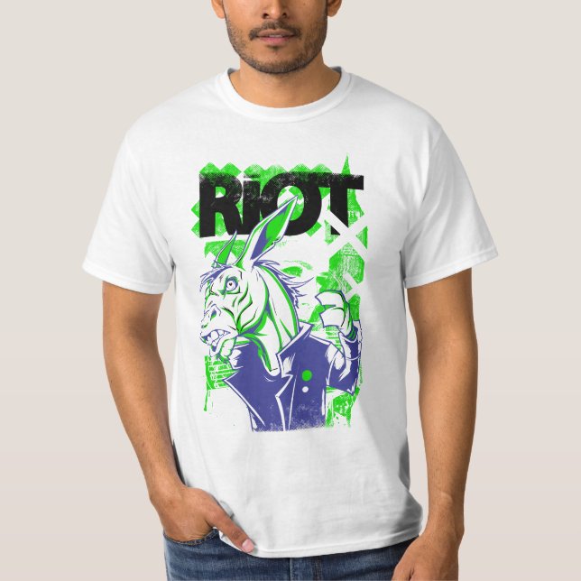 Camiseta Tee gráfico de burro rebelde rebelde (Anverso)
