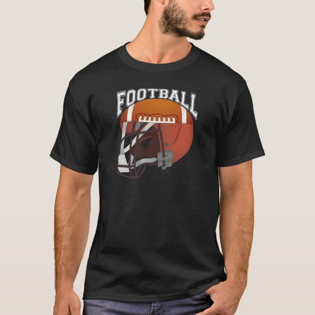 Camiseta Tee gráfico de cascos de fútbol (Anverso)