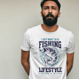 Camiseta Tee gráfico de ea Life para anglers y amantes del