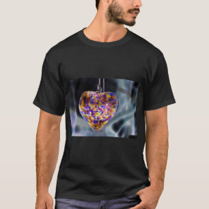 Camiseta Tee gráfico de edición de imágenes de corazón