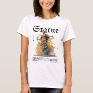 Camiseta Tee gráfico de estatua artística