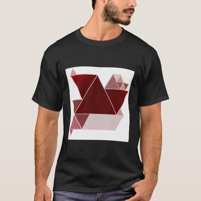 Camiseta Tee gráfico de fondo rojo (Anverso)