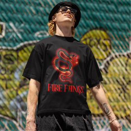 Camiseta Tee gráfico de hombres de serpientes de bomberos