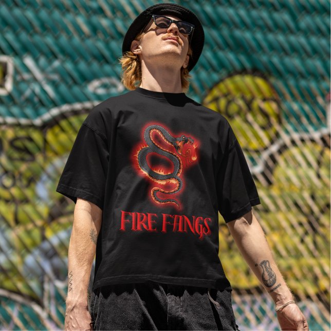 Camiseta Tee gráfico de hombres de serpientes de bomberos (Subido por el creador)