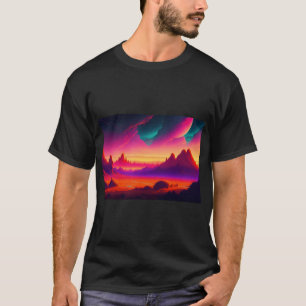 Camiseta Tee gráfico de ilustraciones de fondo de escritori